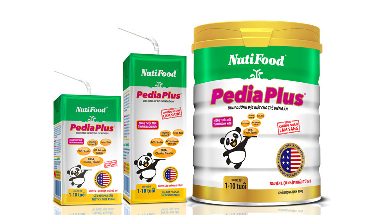 Sữa bột Nutifood Nuti PediaPlus dành cho trẻ từ 1 - 10 tuổi