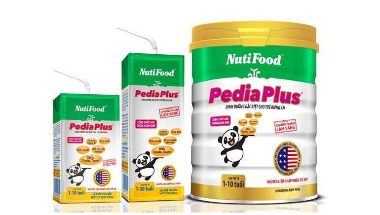 Sữa bột Nutifood Nuti PediaPlus dành cho trẻ từ 1 – 10 tuổi