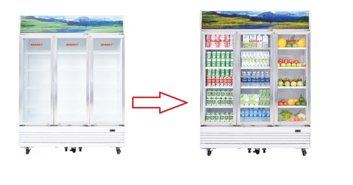 3 lý do nên chọn tủ mát Sanaky vh1520hp cho tạp hóa gia đình, siêu thị mini, quán nước