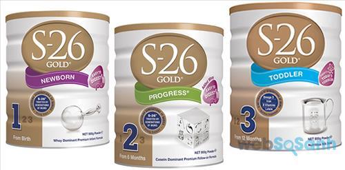 Sữa bột S26 Úc giúp bé tăng cân tốt