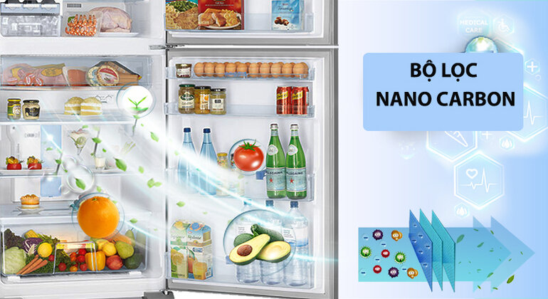 Bộ lọc Nano Carbon trong tủ lạnh LG GR-B247WB thường chỉ chạy ở một tốc độ duy nhất
