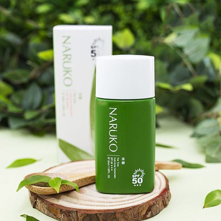 Kem chống nắng Naruko Tea Tree Anti-Acne Sunscreen SPF50 (tràm trà)