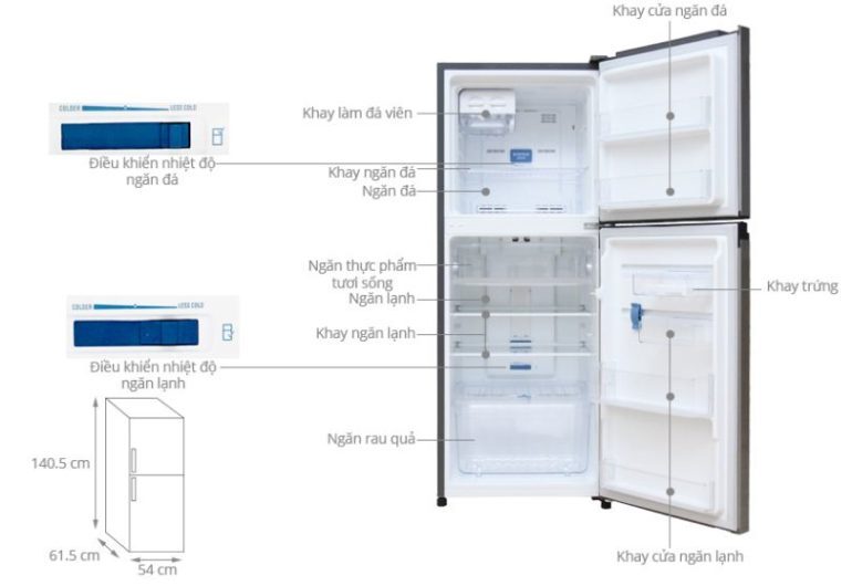 Tủ lạnh Electrolux Inverter 211 lít ETB2100MG