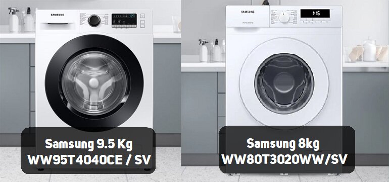 so sánh 2 máy giặt giá 5 triệu Samsung ( lồng ngang)