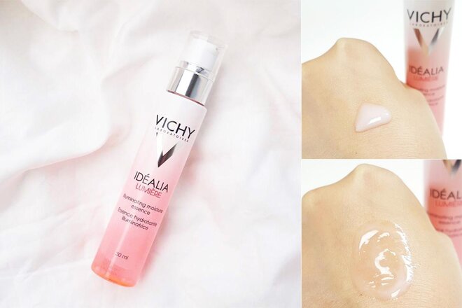 Vichy Idealia Lumiere Essence có tốt không? Kết cấu kem mỏng nhẹ, dễ thẩm thấu, nuôi dưỡng làn da 