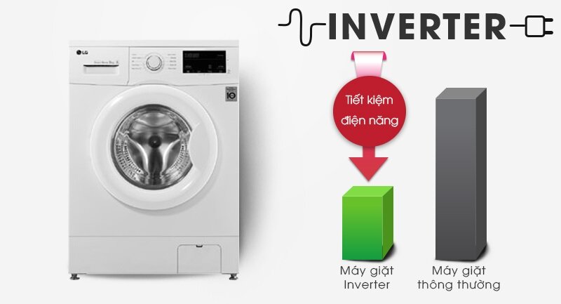 Máy giặt LG Inverter 8 kg FM1208N6W 