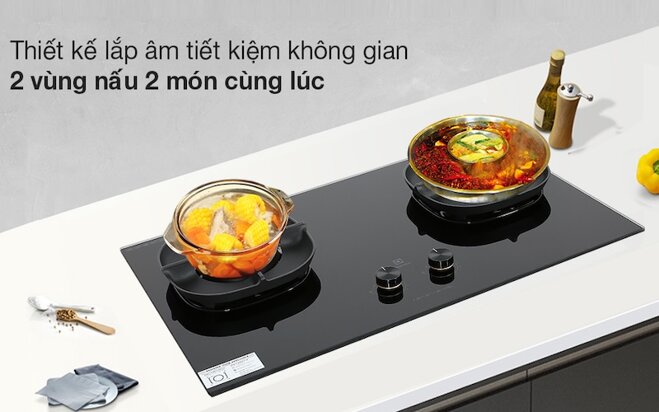 Tìm hiểu chi tiết bếp gas âm Electrolux EHG8251BC về thiết kế, tính năng và công nghệ