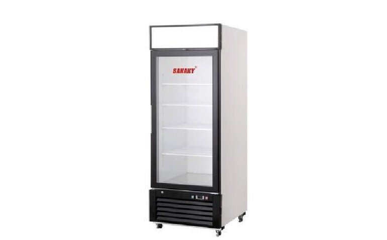 Tủ đông Sanaky không đóng tuyết VH-768K dạng đứng mặt kính 590L