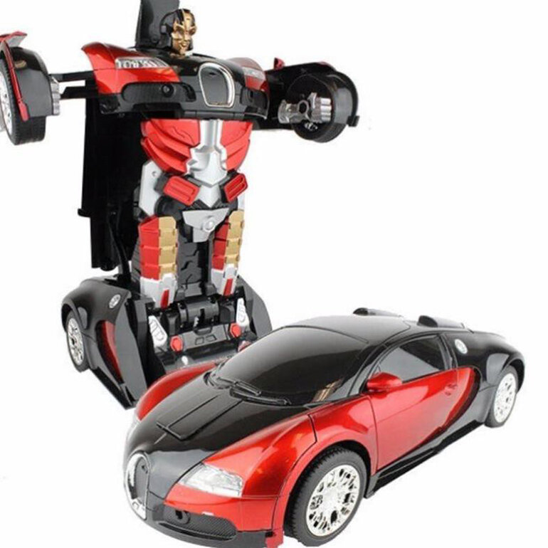 Đồ chơi xe chạy pin phát nhạc Bugatti và biến hình Robot - Boy Toys - No.A-1