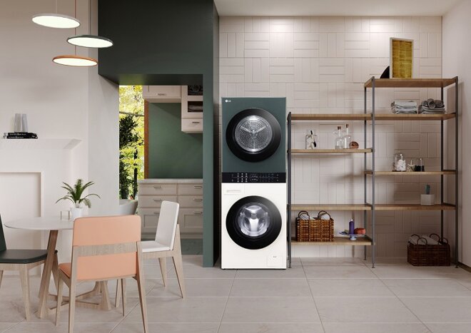 tháp giặt sấy LG WashTower WT2116SHEG