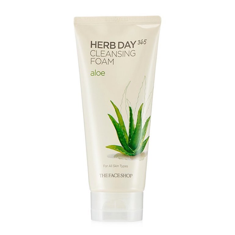 Sữa rửa mặt nha đam Herb Day 365 Cleansing Foam Aloe