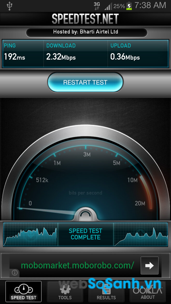 Phần mềm Internet Speed Master dành riêng cho những thiết bị Android đã được root