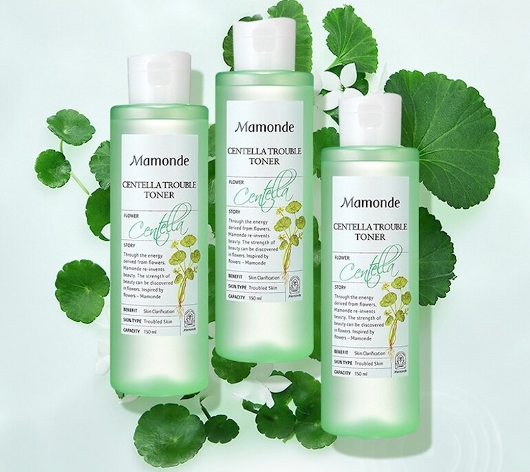 Nước hoa hồng rau má Mamonde Centella Trouble Toner