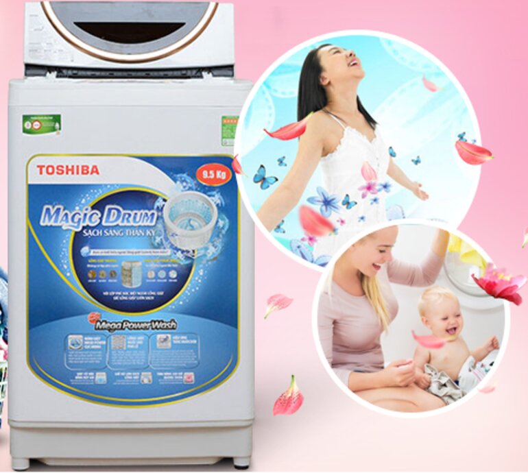 Model máy giặt Toshiba 9kg cửa trên giá tốt nhất