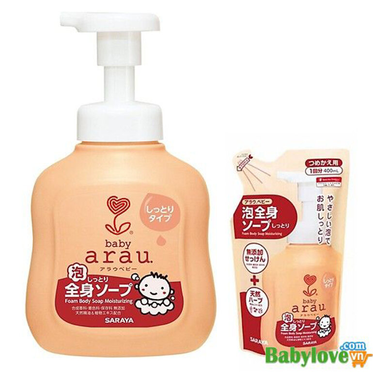 Sữa Tắm Dưỡng Ẩm Arau Baby - Cam (450ml)