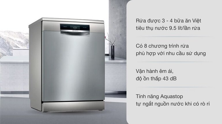 kích thước máy rửa bát bosch serie 8