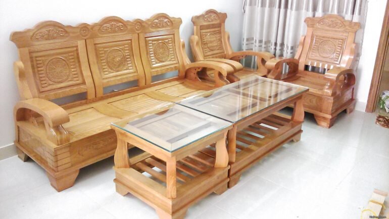 bàn ghế gỗ phòng khách
