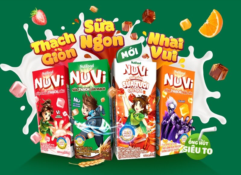 Tất tật 4 dòng sữa Nuvi thạch mới, vừa thơm ngon vừa giúp bé phát triển toàn diện