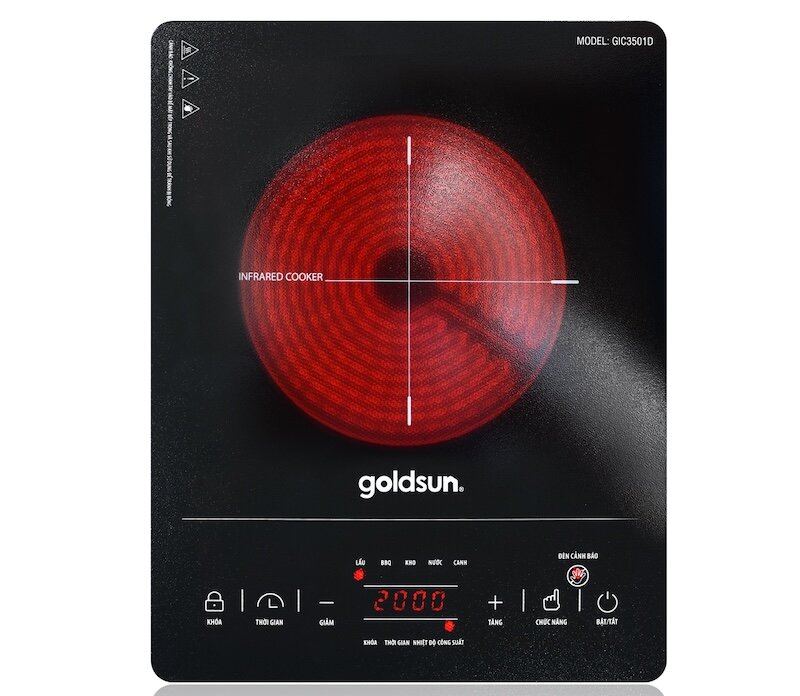 Bếp hồng ngoại đơn Goldsun GIC3501D