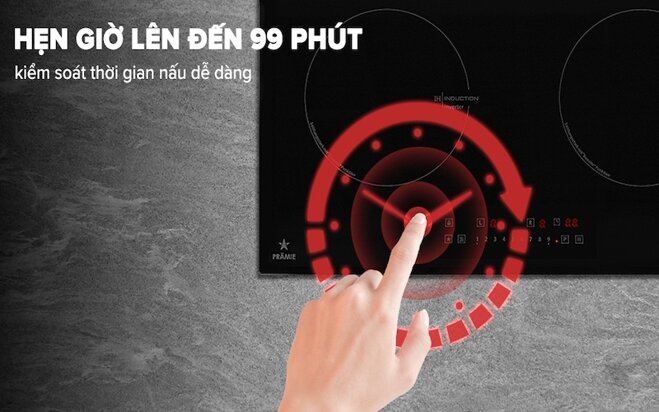 Bếp từ Pramie PRDE-2223 được nhiều người tiêu dùng tin tưởng lựa chọn