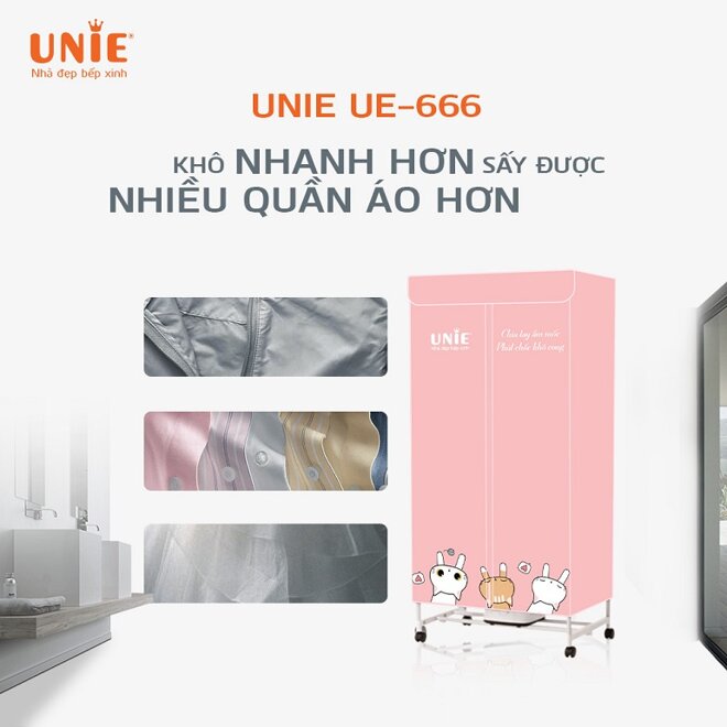 Máy sấy quần áo Unie UE-666 