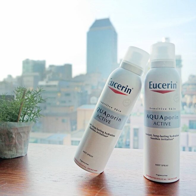 Xịt khoáng Eucerin: Giải pháp cấp ẩm tức thì