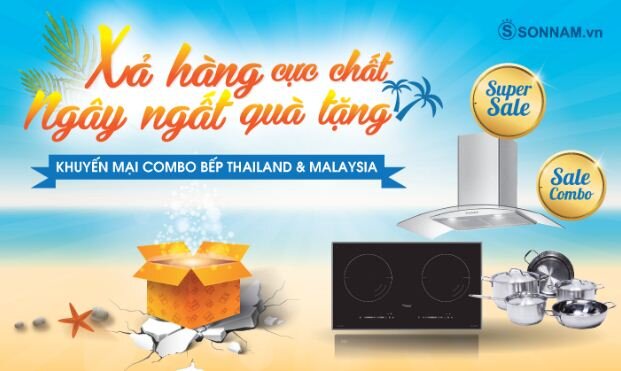 Chương trình combo 2: Khuyến mãi combo bếp Thailand và Malaysia - Xả hàng cực chất ngây ngất quà tặng với 7 lựa chọn