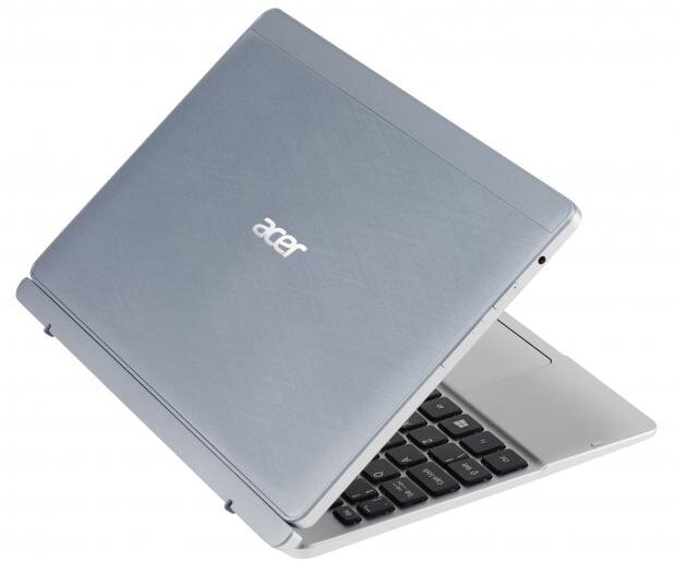 Acer Aspire Switch 10 với vỏ nhôm vân xước chống bám bụi bẩn