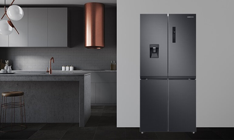 Thiết kế đẳng cấp châu Âu của tủ lạnh Samsung RF48A4010B4/SV