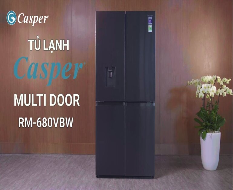tủ lạnh Casper Inverter RM-680VBW 4 cánh