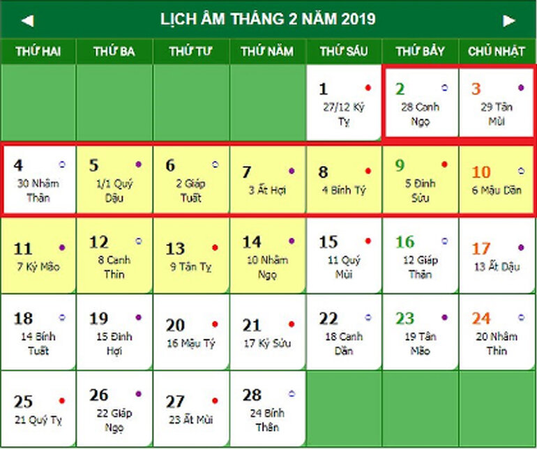 Tết Nguyên Đán 2019 là vào ngày nào ? Còn bao nhiêu ngày nữa là đến Tết ?