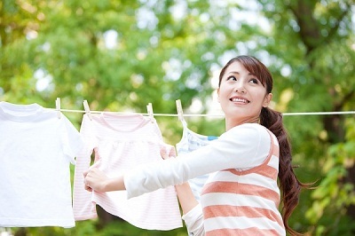 Quần áo được giặt sạch sẽ và an toàn