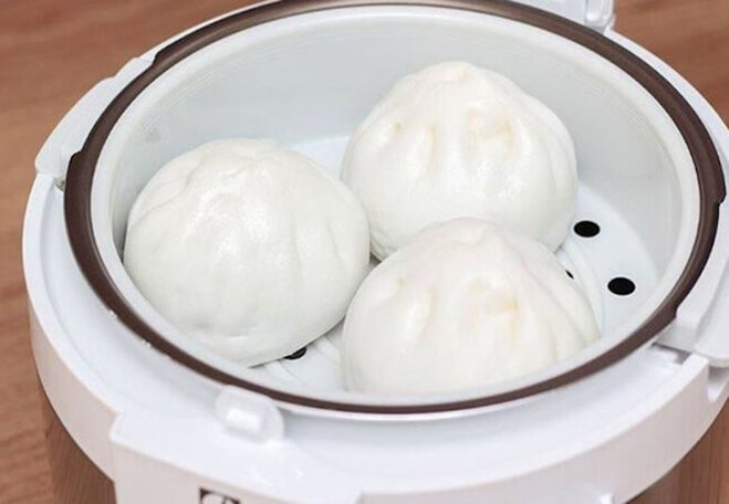 Làm bánh bao bằng nồi cơm điện nhanh chóng, bổ dưỡng