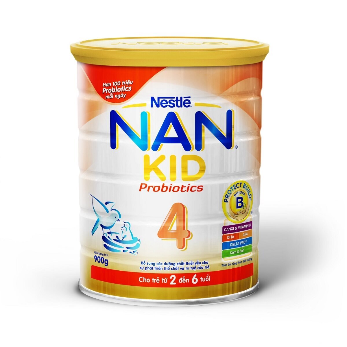 Sữa bột Nan Optipro Kid 4 - hộp 900g (dành cho trẻ từ 3 tuổi trở lên)