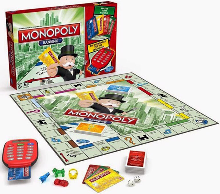 Đồ chơi cờ tỷ phú Monopoly Electronic Banking