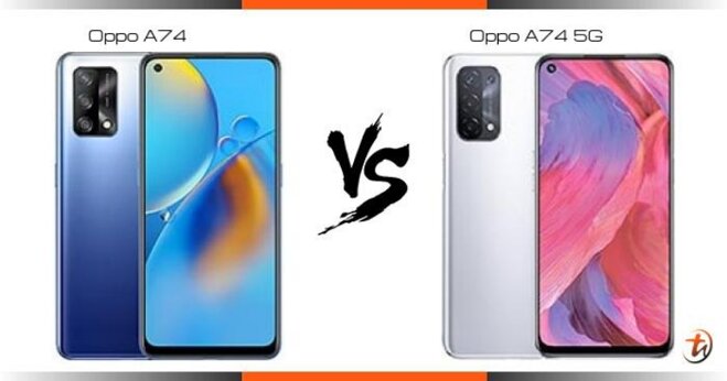 So sánh oppo a74 5g và oppo a74 4g