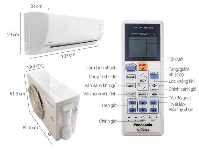 Điều hòa Panasonic CU/CS-PU18TKH-8