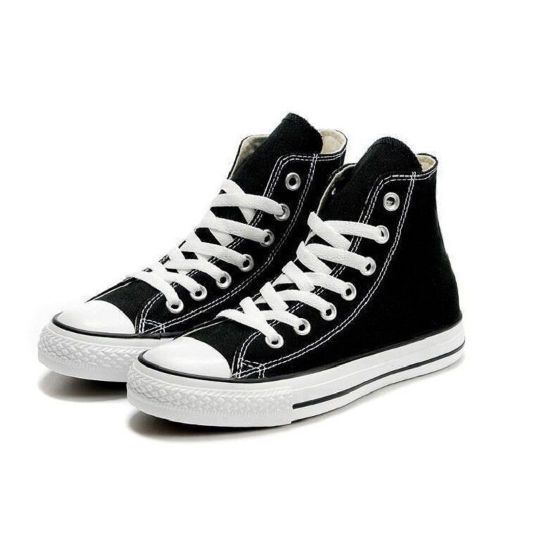 black high-top women's sneakers