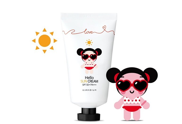 Kem chống nắng Karadium Pucca Love Edition Hello Sun Cream SPF50+ PA+++