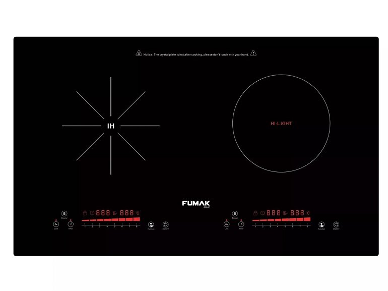 Bếp từ và hồng ngoại Fumak FM-CF2000 được tích hợp nhiều chức năng hữu ích