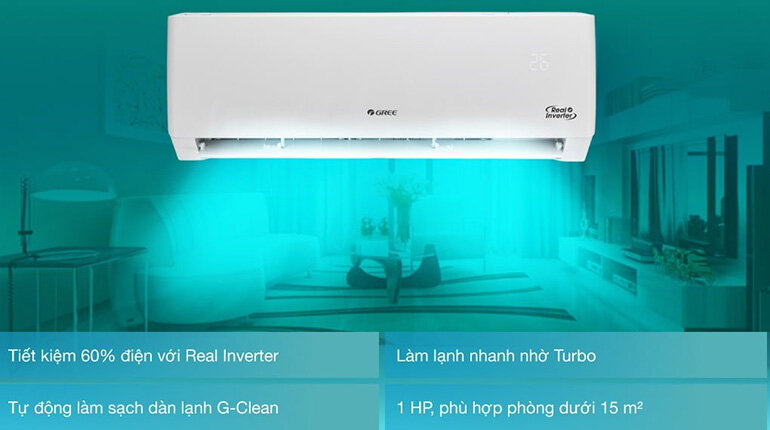 điều hòa Gree 9000 2 chiều inverter