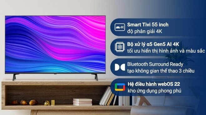 Smart Tivi LG 55 inch 4K 55UQ8000PSC