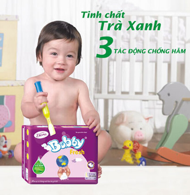 Bỉm Bobby là thương hiệu tã bỉm cho bé nổi tiếng hàng đầu của Tập đoàn Unicharm (Nhật Bản)