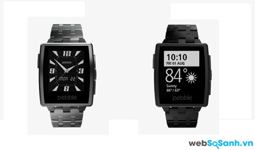 Màn hình Pebble Steel. Nguồn Internet