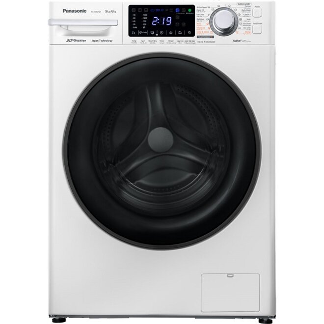 Máy giặt cửa trước Panasonic 9kg có màu trắng thanh lịch và các tính năng siêu việt