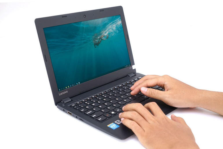 Thiết kế laptop Lenovo 100s thời trang, nhỏ gọn linh hoạt