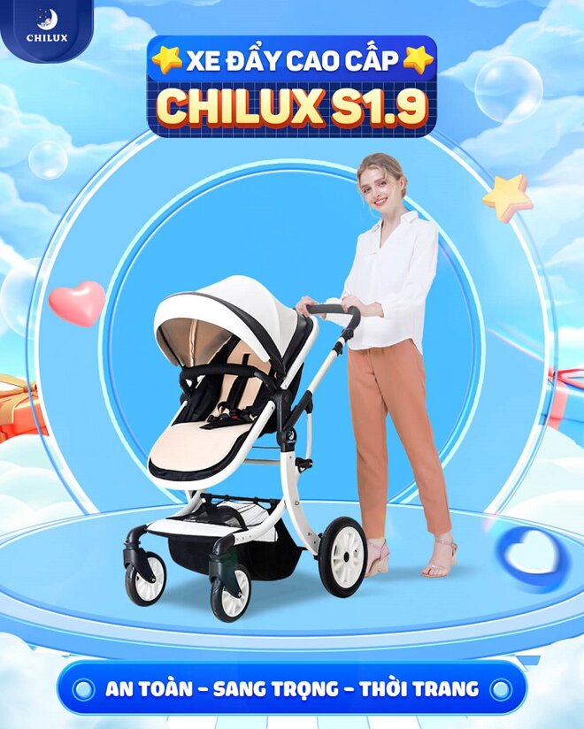 Xe nôi Chilux S 1.9 được đánh giá cao về độ chắc chắn