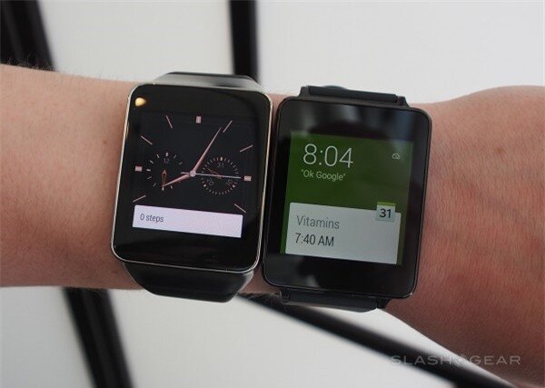 Cận cảnh bộ đôi smartwatch Samsung Gear Live và LG G Watch
