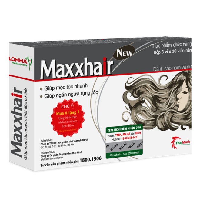 Thuốc hỗ trợ mọc tóc dành cho nam Maxxhair