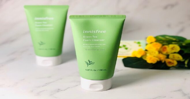 Innisfree green tea facial cleanser